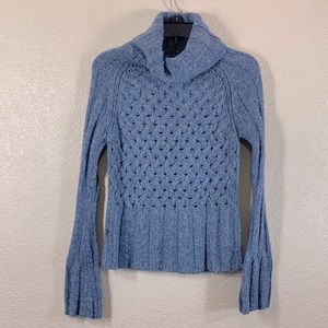 Alpine Top Sweater Blue/Gray M Acrylic Nylon Wool Blend